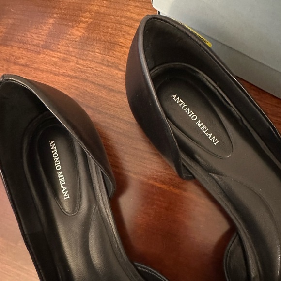 Antonio Melanie Black Flats size 10M - Picture 2 of 5